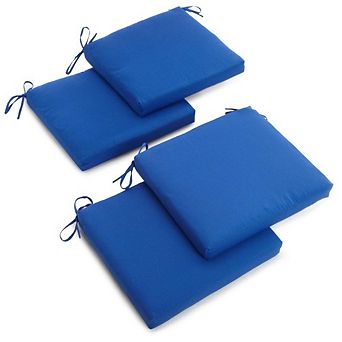 Blazing Needles 20-inch by 19-inch Twill Chair Cushion (Set of Four)