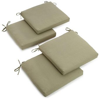 Blazing Needles 20-inch by 19-inch Twill Chair Cushion (Set of Four)