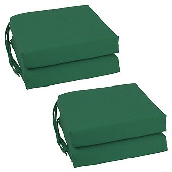 Blazing Needles Set of 4 Indoor Twill Chair Cushions