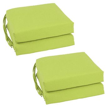 Blazing Needles Set of 4 Indoor Twill Chair Cushions