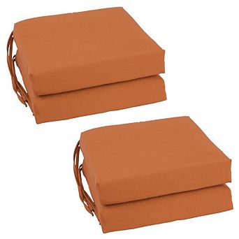 Blazing Needles Set of 4 Indoor Twill Chair Cushions