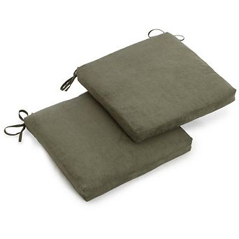 Blazing Needles 20-inch by 19-inch Spun Polyester Chair Cushion (Set of Two)