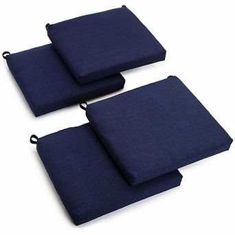 Blazing Needles 20-inch by 19-inch Spun Polyester Chair Cushion (Set of Four)