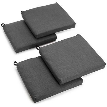 Blazing Needles 20-inch by 19-inch Spun Polyester Chair Cushion (Set of Four)