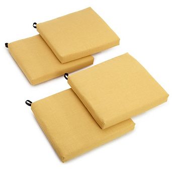 Blazing Needles 20-inch by 19-inch Spun Polyester Chair Cushion (Set of Four)