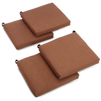 Blazing Needles 20-inch by 19-inch Spun Polyester Chair Cushion (Set of Four)