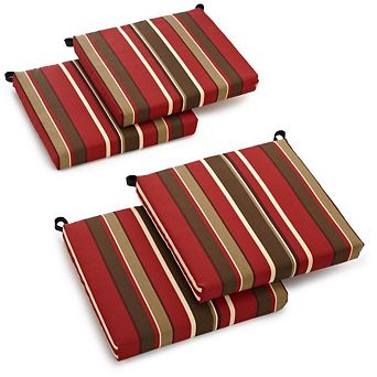Blazing Needles 20-inch by 19-inch Spun Polyester Chair Cushion (Set of Four)