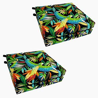 Blazing Needles 20-inch by 19-inch Spun Polyester Chair Cushion (Set of Four)