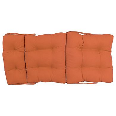 Blazing Needles 20-inch by 42-inch Solid Twill Tufted Chair Cushion