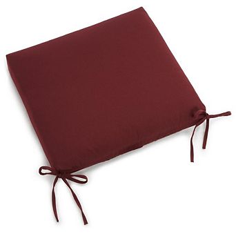 Blazing Needles 20-inch by 19-inch Twill Chair Cushion
