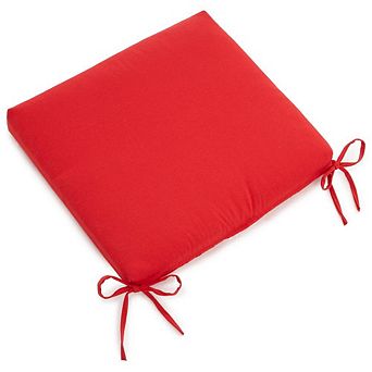 Blazing Needles 20-inch by 19-inch Twill Chair Cushion