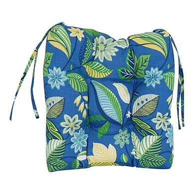 Blazing Needles 16-inch Outdoor Spun Polyseter Square Tufted Chair Cushions (Set of 4)