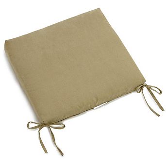 Blazing Needles 20-inch by 19-inch Solid Microsuede Chair Cushion
