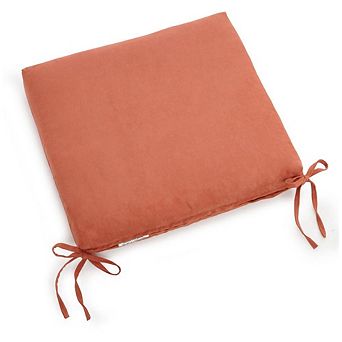 Blazing Needles 20-inch by 19-inch Solid Microsuede Chair Cushion
