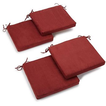 Blazing Needles 20-inch by 19-inch Polyester Chair Cushion (Set of Four)