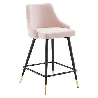Modway Adorn Performance Velvet Counter Bar Stool