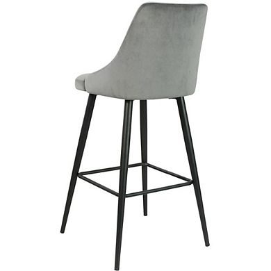Best Master Furniture Sunset Velvet 29 Bar Stools, Set of 2