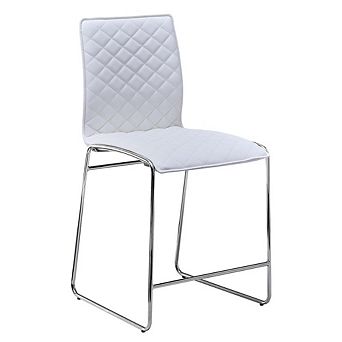 Best Master Furniture Duncan Chrome Bar Chair, Set of 2