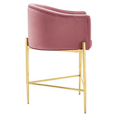 Modway Savour Tufted Performance Velvet Counter Stool Set of 2