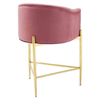 Modway Savour Tufted Performance Velvet Counter Stool Set of 2