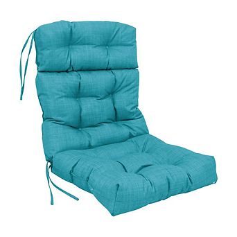 Blazing Needles 22-inch by 45-inch Spun Polyester Solid Outdoor Tufted Chair Cushion