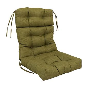 Blazing Needles 22-inch by 45-inch Spun Polyester Solid Outdoor Tufted Chair Cushion