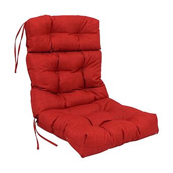 Blazing Needles 22-inch by 45-inch Spun Polyester Solid Outdoor Tufted Chair Cushion