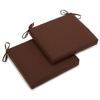 Blazing Needles 20-inch by 19-inch Twill Chair Cushion (Set of Two)
