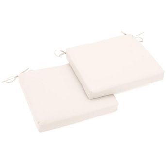 Blazing Needles 20-inch by 19-inch Twill Chair Cushion (Set of Two)