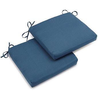 Blazing Needles 20-inch by 19-inch Twill Chair Cushion (Set of Two)