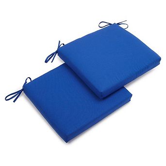 Blazing Needles 20-inch by 19-inch Twill Chair Cushion (Set of Two)