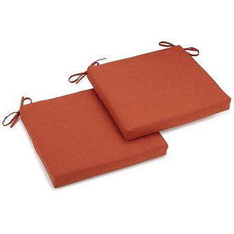 Blazing Needles 20-inch by 19-inch Twill Chair Cushion (Set of Two)