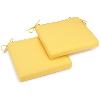 Blazing Needles 20-inch by 19-inch Twill Chair Cushion (Set of Two)