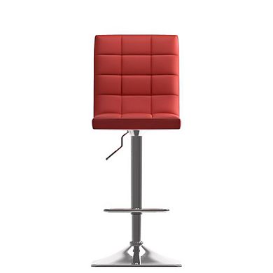 CorLiving Adjustable Barstool Bonded Leather, set of 2