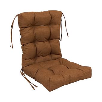 Blazing Needles 18-inch by 38-inch Spun Polyester Solid Outdoor Tufted Chair Cushion