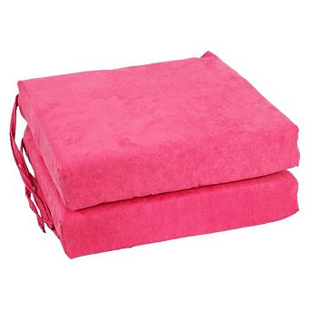 Blazing Needles Indoor 16 x 16 Microsuede Chair Cushion