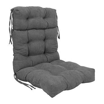 Blazing Needles 22-inch by 45-inch Solid Microsuede Tufted Chair Cushion