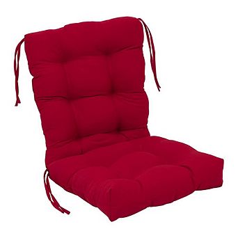 Blazing Needles 18-inch by 38-inch Solid Twill Tufted Chair Cushion