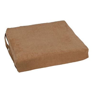 Blazing Needles Set of 4 Indoor Microsuede Chair Cushions