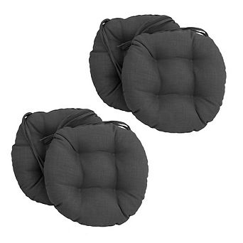 Blazing Needles 16-inch Outdoor Spun Polyester Tufted Chair Cushion (Set of 4)