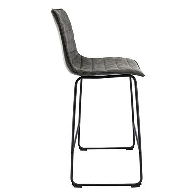 LeisureMod Brooklyn 29.9 Modern Leather Bar Stool