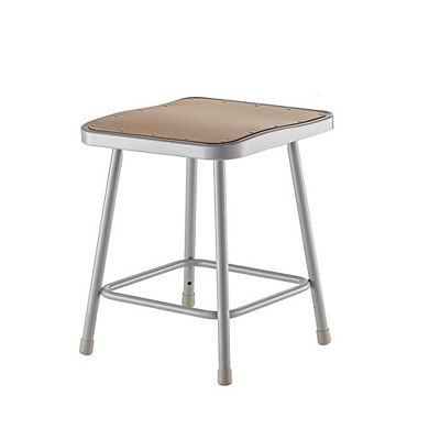 National Public Seating NPS® 18 Heavy Duty Square Seat Steel Stool