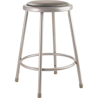 National Public Seating NPS® 24Heavy Duty Vinyl Padded Steel Stool