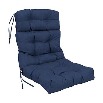 Blazing Needles 20-inch by 42-inch Spun Polyester Solid Outdoor Tufted Chair Cushion