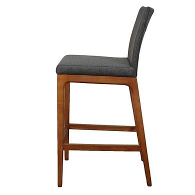 New Pacific Direct Devon Fabric Counter Stool, (Set of 2)