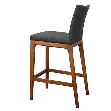 New Pacific Direct Devon Fabric Counter Stool, (Set of 2)