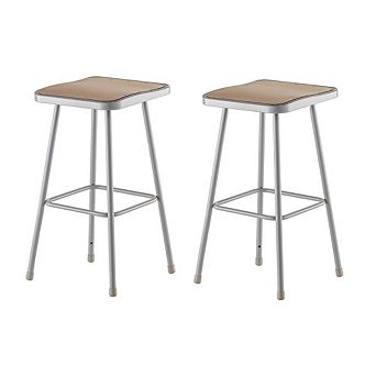 National Public Seating NPS® 30 Heavy Duty Square Seat Steel Stool