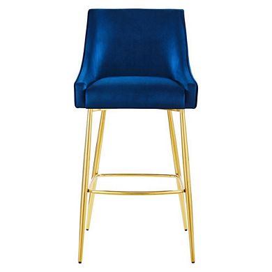 Modway Discern Performance Velvet Bar Stool