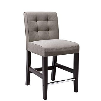 CorLiving Antonio Counter Height Barstool Tweed Fabric