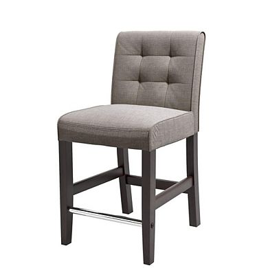 CorLiving Antonio Counter Height Barstool Tweed Fabric
